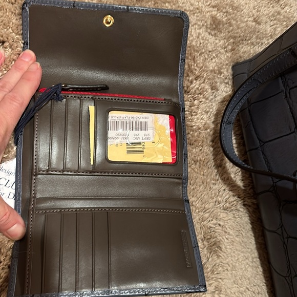 NWT DOONEY & BOURKE Tote, shoulder bag, satchel handbag, wallet, set steel blue - Picture 10 of 16